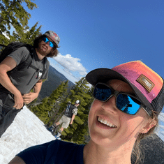 Kate Holmer Rock Climbing